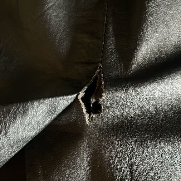 Vintage Limited Express 100% Leather Black Pencil Skirt. Size 9. - Picture 8 of 10